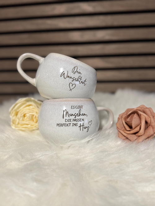 Personalisierte Tasse mit Gravur Namen | Geschenk für Mama | Geburtstagsgeschenk Frau | individuelle Keramiktasse