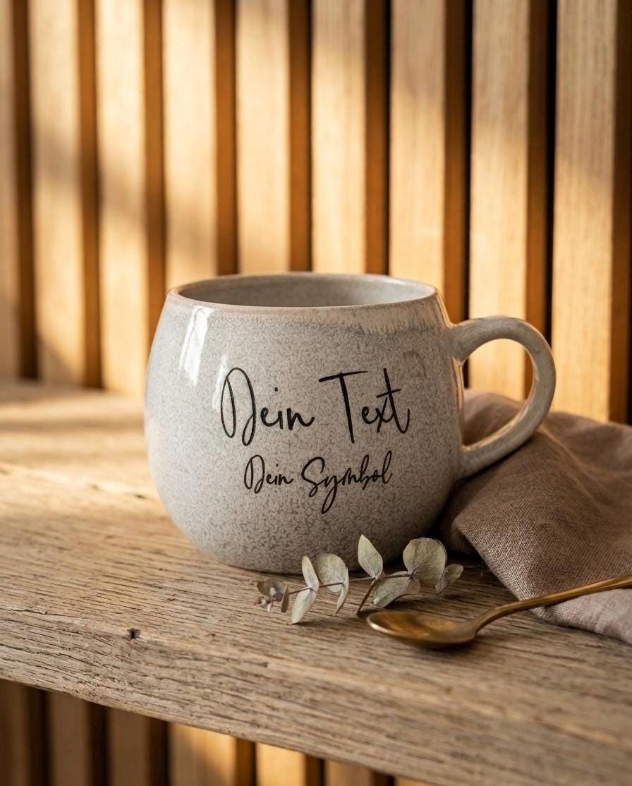 Personalisierte Tasse mit Gravur Namen | Geschenk für Mama | Geburtstagsgeschenk Frau | individuelle Keramiktasse