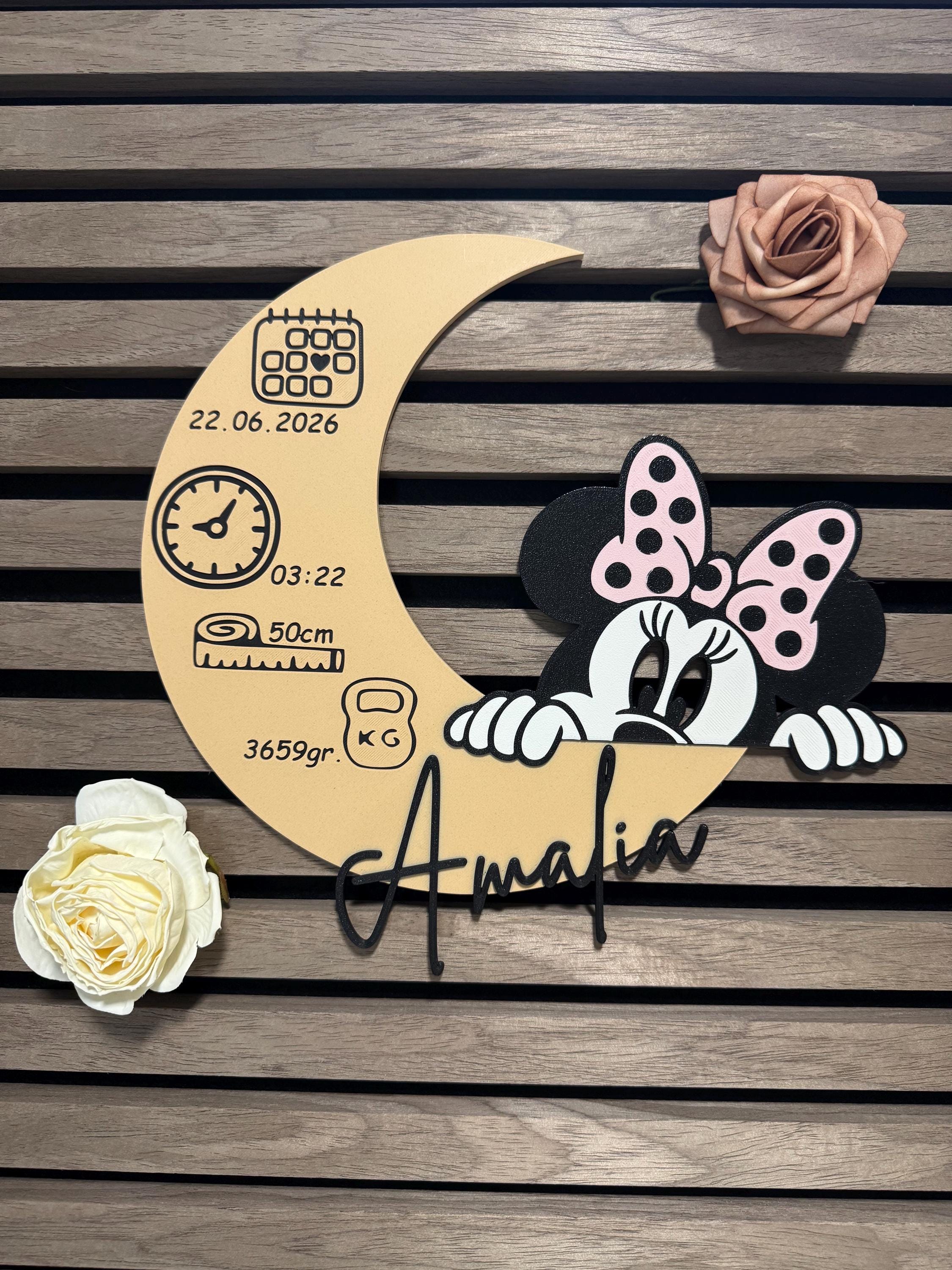 Personalisierte Geburtsanzeige & Geburtsschild | Geschenk zur Geburt | 3D Druck Baby Namensschild | Baby Geschenk / Deko | Individuell | (etsy image id: 7852119840)