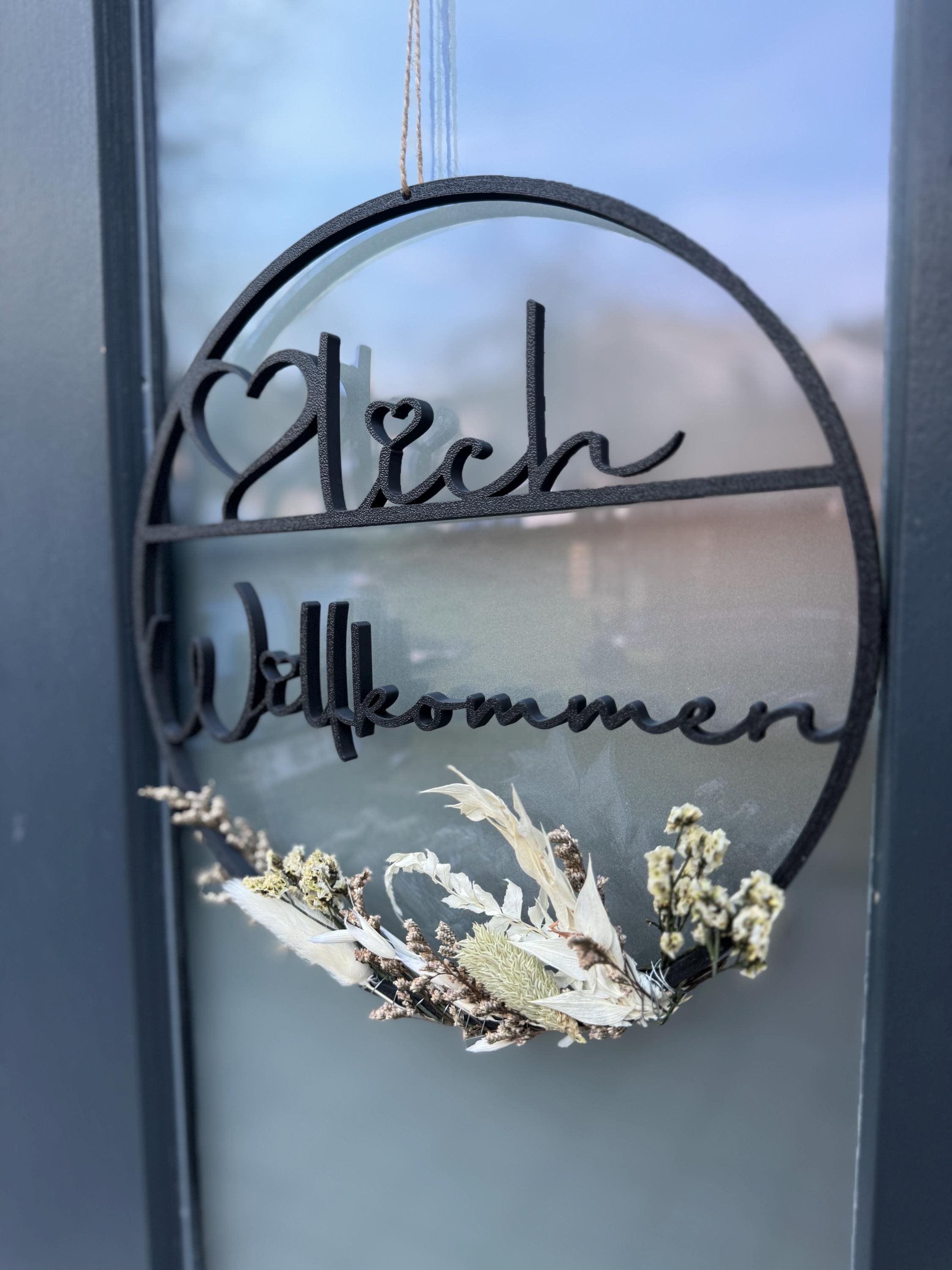 Türschild personalisiert / Familienschild  / 3D / 3D-Druck / Nach Wunsch / Namenstürschild / mit Deko / personalisiertes Geschenk / Türkranz (etsy image id: 7886874497)