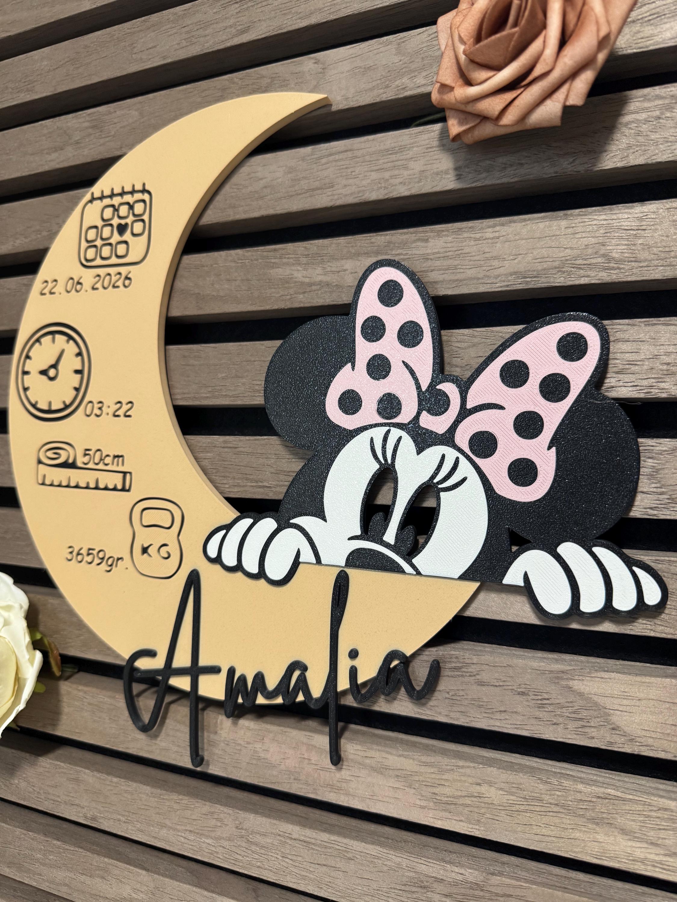 Personalisierte Geburtsanzeige & Geburtsschild | Geschenk zur Geburt | 3D Druck Baby Namensschild | Baby Geschenk / Deko | Individuell | (etsy image id: 7900076677)
