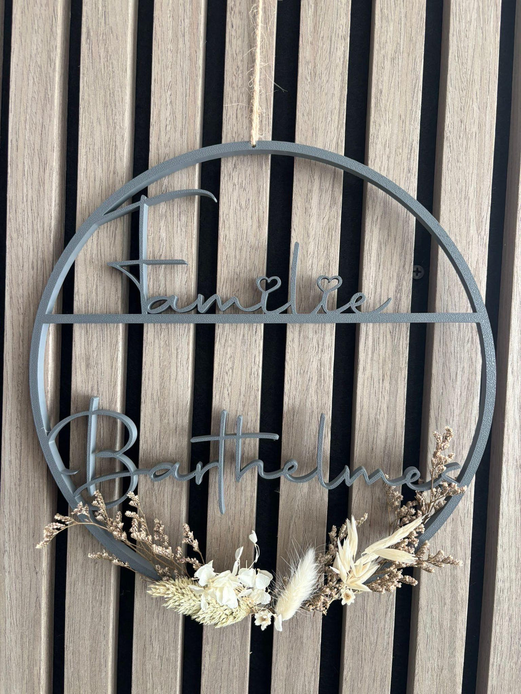 Türschild personalisiert / Familienschild  / 3D / 3D-Druck / Nach Wunsch / Namenstürschild / mit Deko / personalisiertes Geschenk / Türkranz (etsy image id: 7980034929)