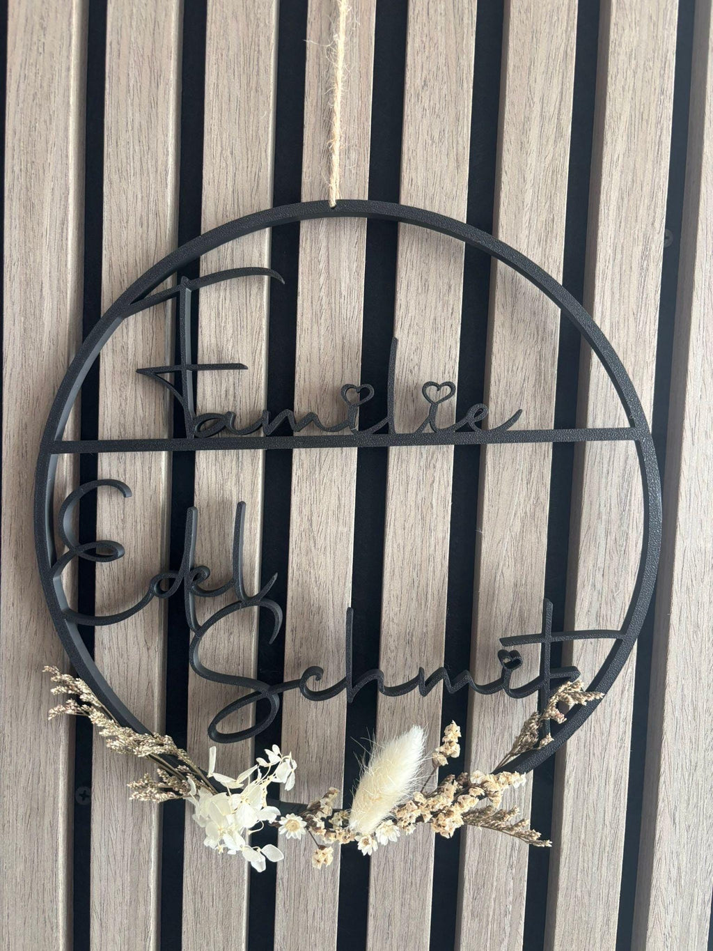 Türschild personalisiert / Familienschild  / 3D / 3D-Druck / Nach Wunsch / Namenstürschild / mit Deko / personalisiertes Geschenk / Türkranz (etsy image id: 8017797267)